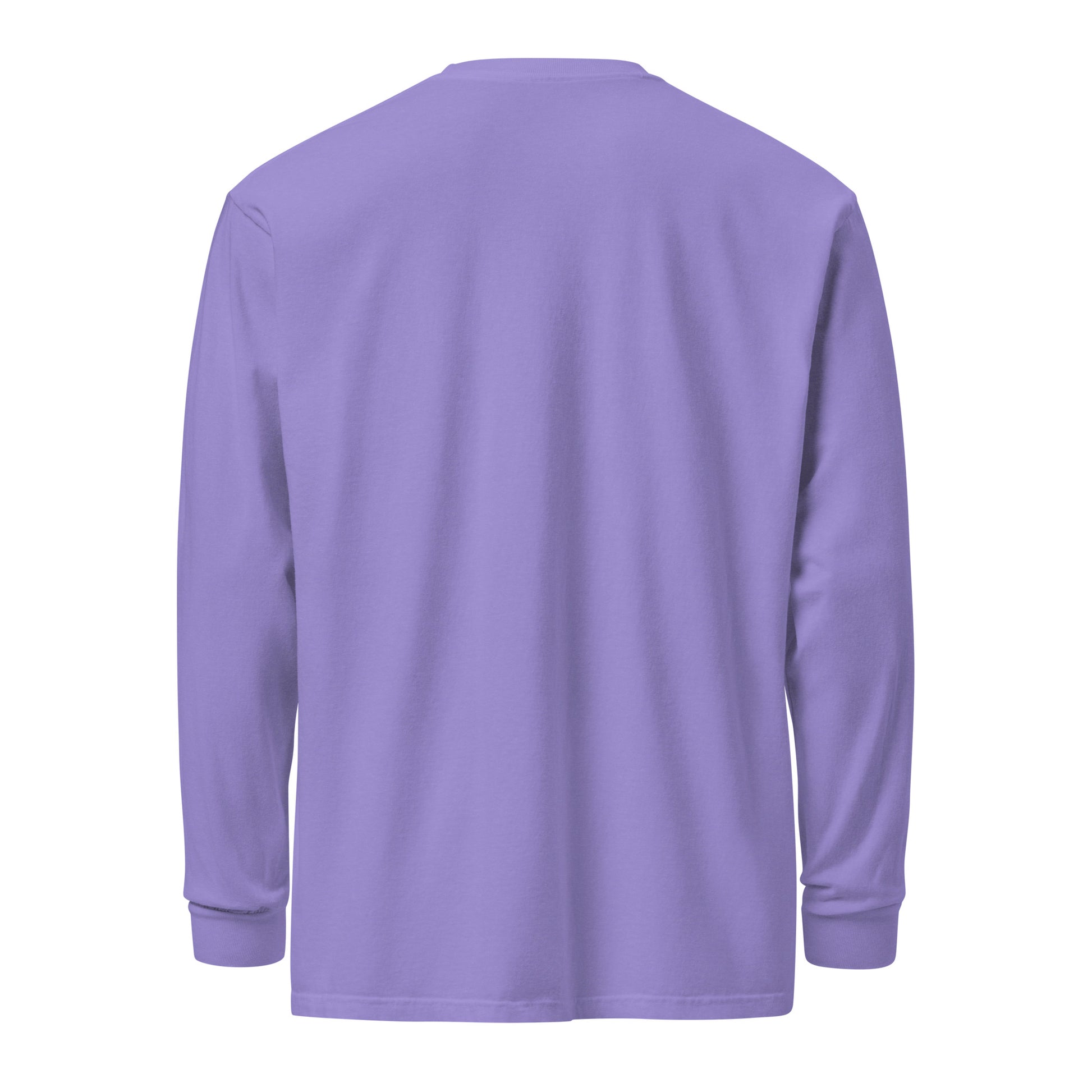 PureSarcasm sarcastic long sleeve shirt - violet, back view
