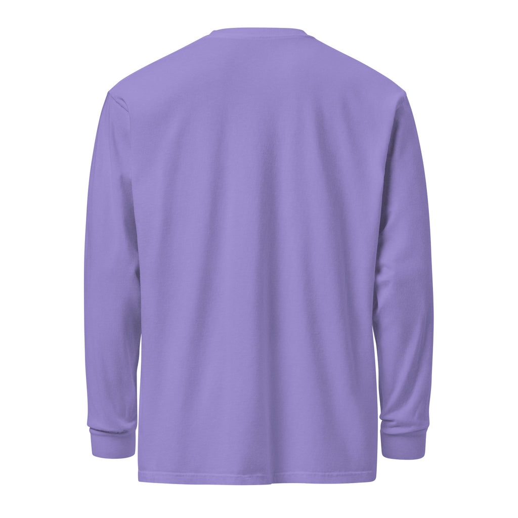 Sorry, I Gasped Socially sarcastic long sleeve shirt - violet, back view