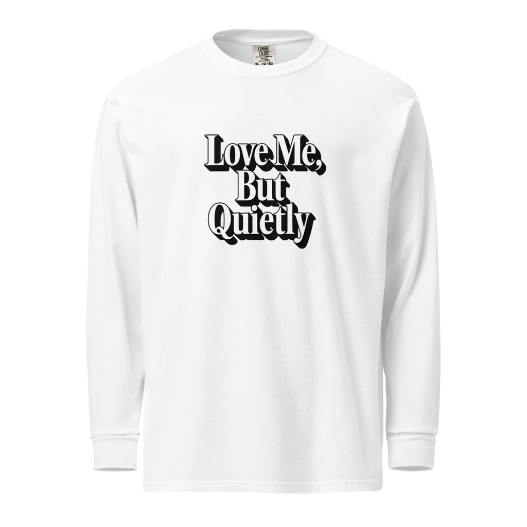 PureSarcasm sarcastic long sleeve shirt - white, front view