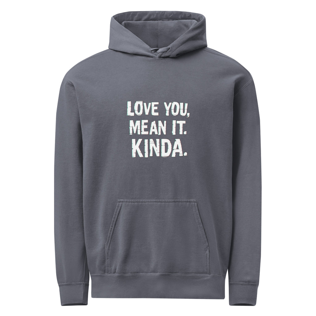 PureSarcasm sarcastic hoodie - denim, front view