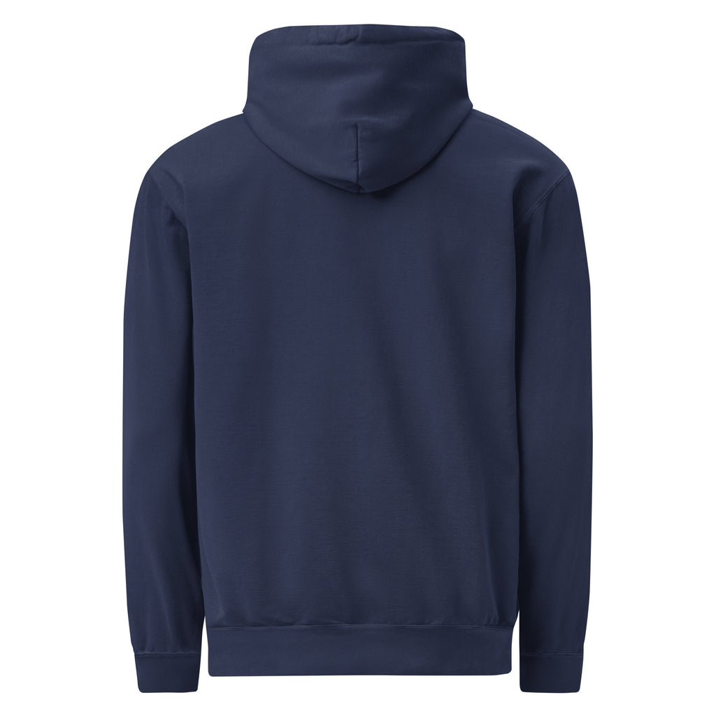 PureSarcasm sarcastic hoodie - true navy, back view
