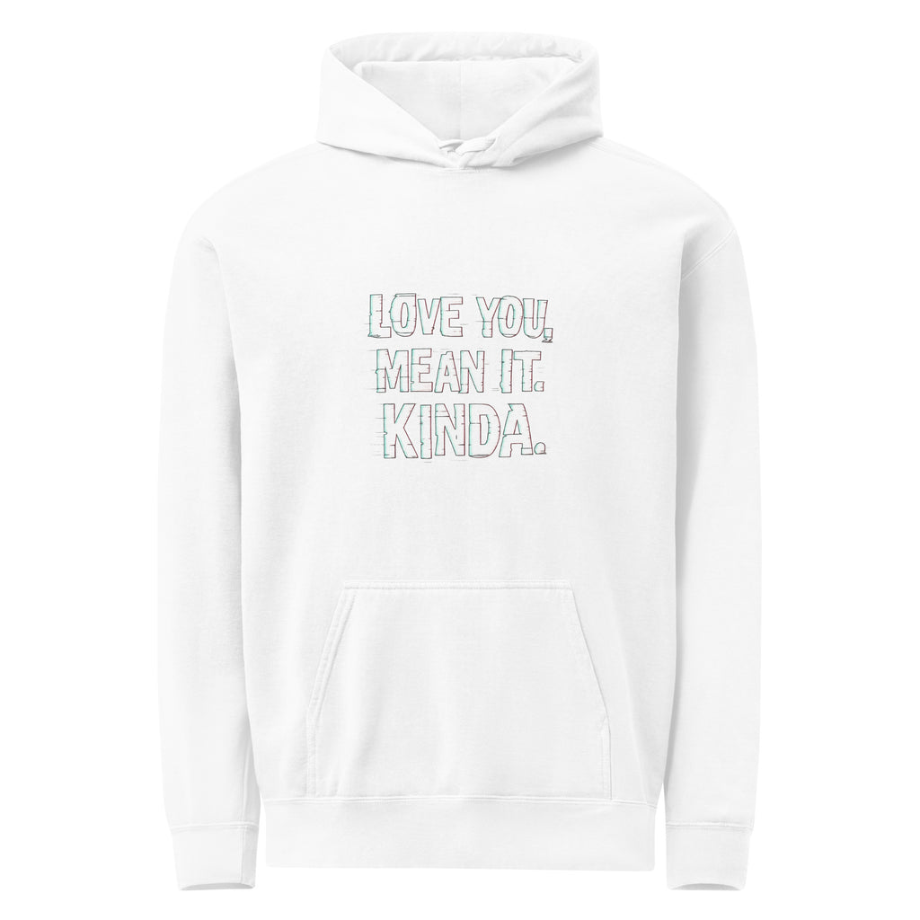 PureSarcasm sarcastic hoodie - white, front view