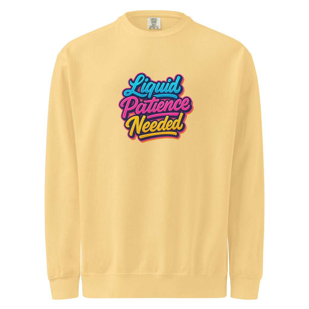 PureSarcasm sarcastic sweatshirt - dyed butter, front view