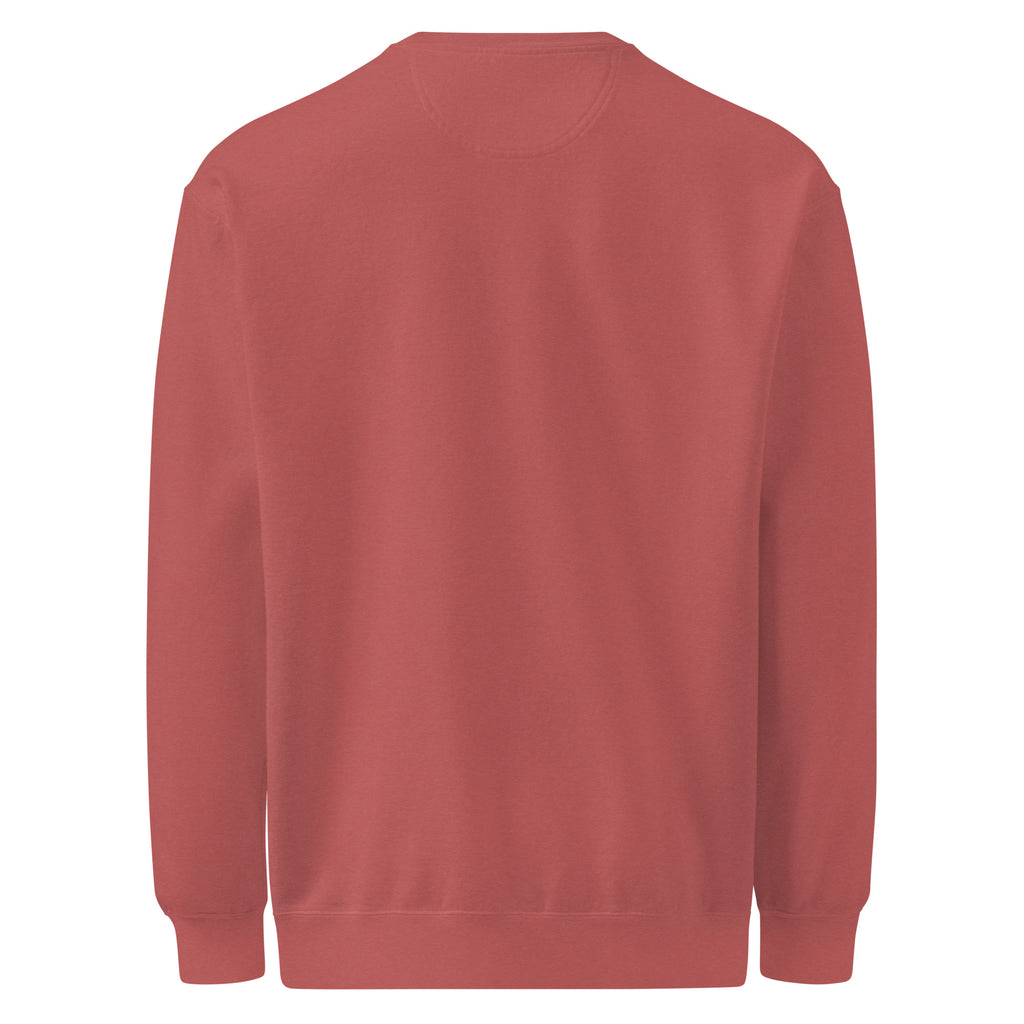 Dreams? Oh, I Sold Those. sarcastic sweatshirt - dyed crimson, back view