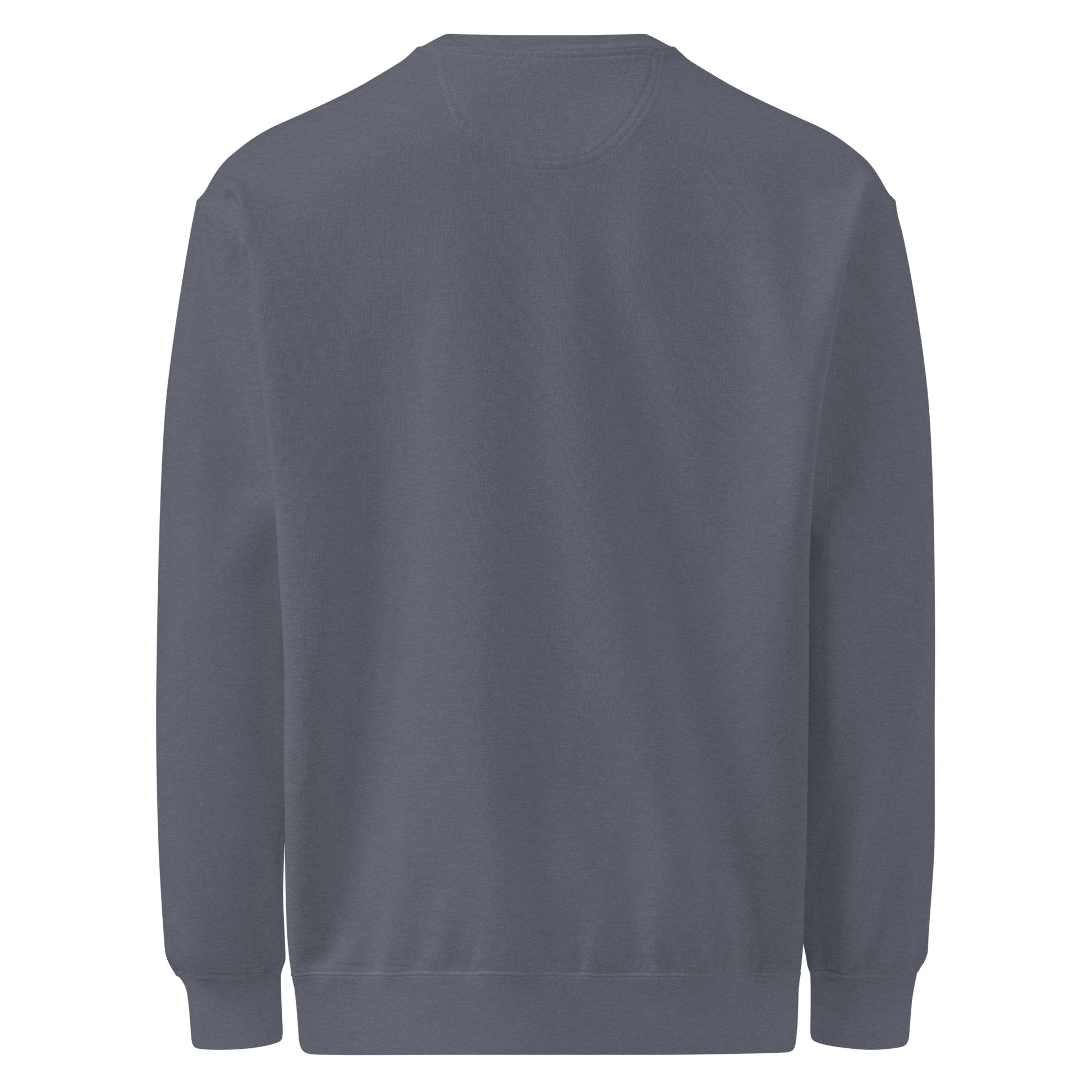 Dreams? Oh, I Sold Those. sarcastic sweatshirt - dyed denim, back view