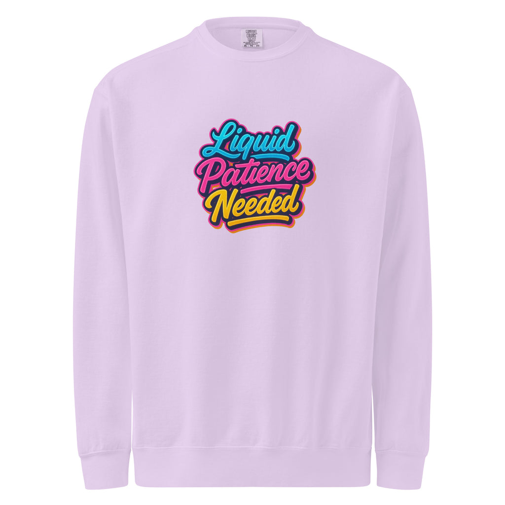 PureSarcasm sarcastic sweatshirt - dyed orchid, front view