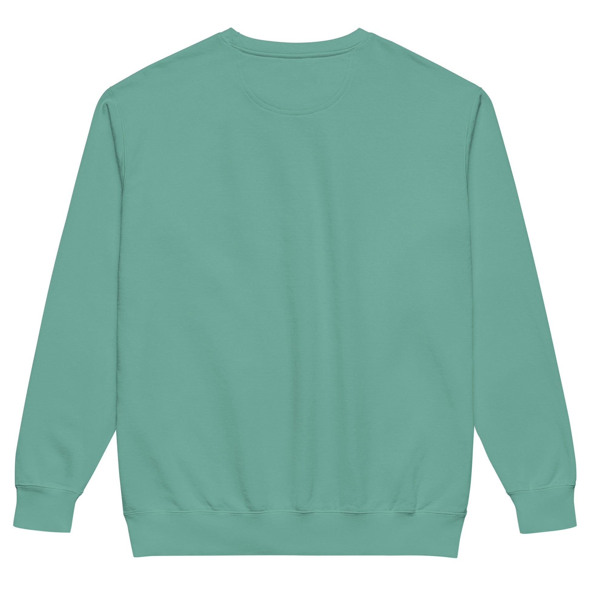 Voted vibes, got tariffs - Sarcastic Sweatshirt | PureSarcasm in Dyed Sweatshirt Seafoam - Back View | Sarcastic Sweatshirt | PureSarcasm