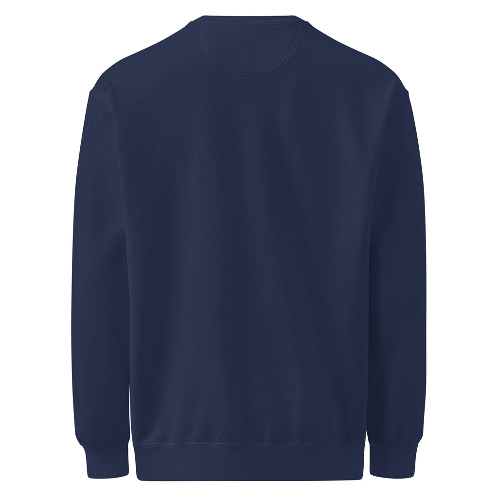 PureSarcasm sarcastic sweatshirt - true navy, back view