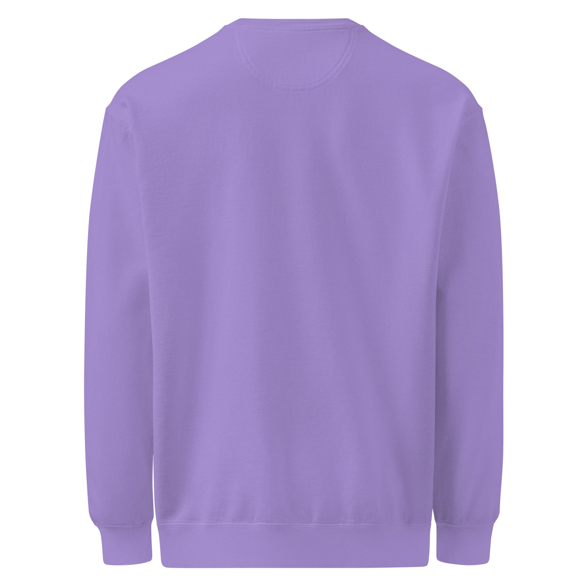 Dreams? Oh, I Sold Those. sarcastic sweatshirt - dyed violet, back view