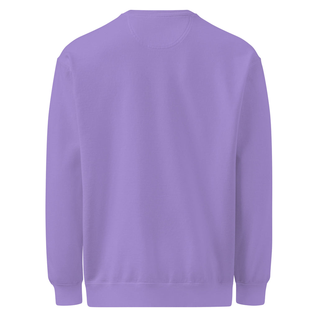 PureSarcasm sarcastic sweatshirt - dyed violet, back view