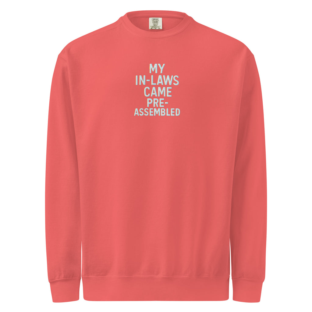 PureSarcasm sarcastic sweatshirt - dyed watermelon, front view