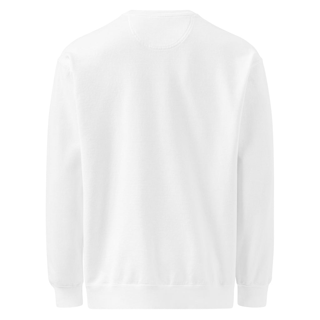 PureSarcasm sarcastic sweatshirt - dyed white, back view