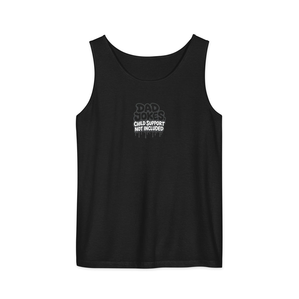 PureSarcasm sarcastic tank top - garment dyed, front view
