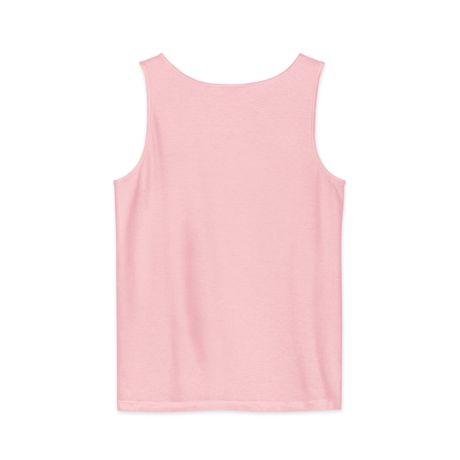 PureSarcasm sarcastic tank top - garment dyed, back view