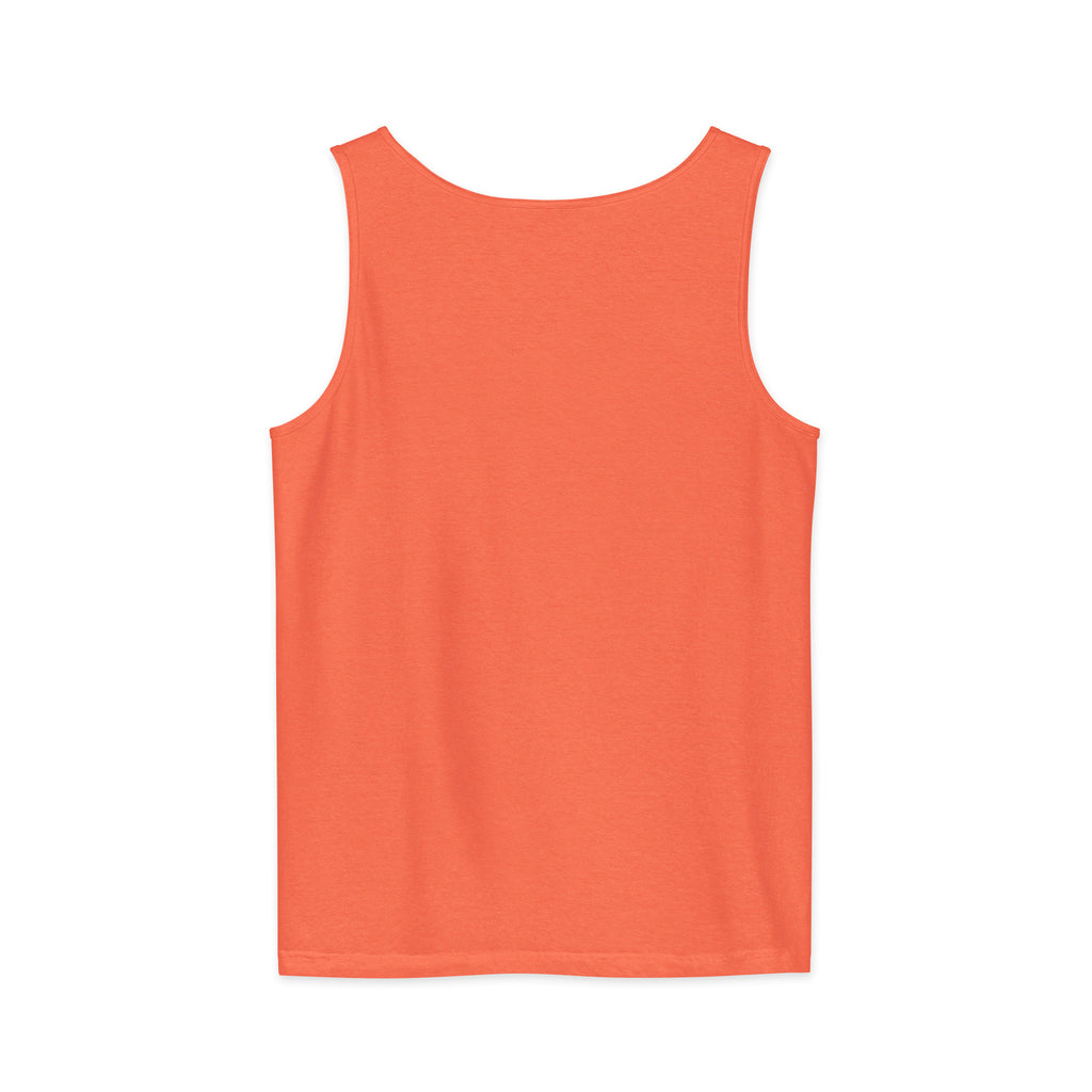 PureSarcasm sarcastic tank top - garment dyed, back view