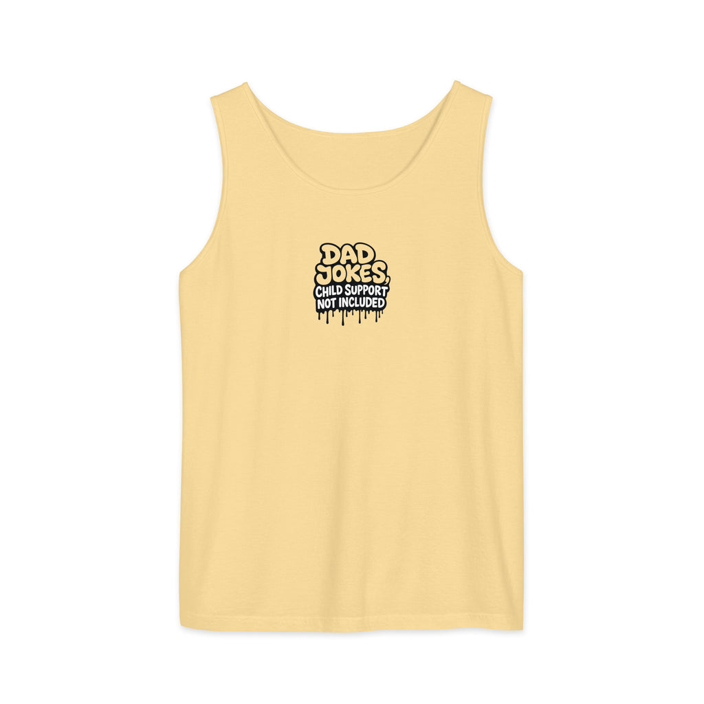 PureSarcasm sarcastic tank top - garment dyed, front view
