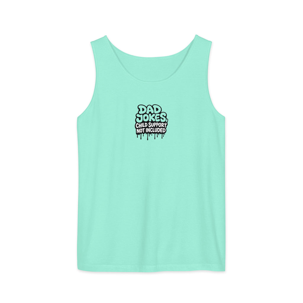 PureSarcasm sarcastic tank top - garment dyed, front view