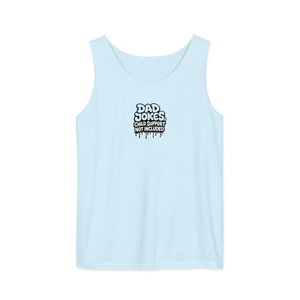 PureSarcasm sarcastic tank top - garment dyed, front view
