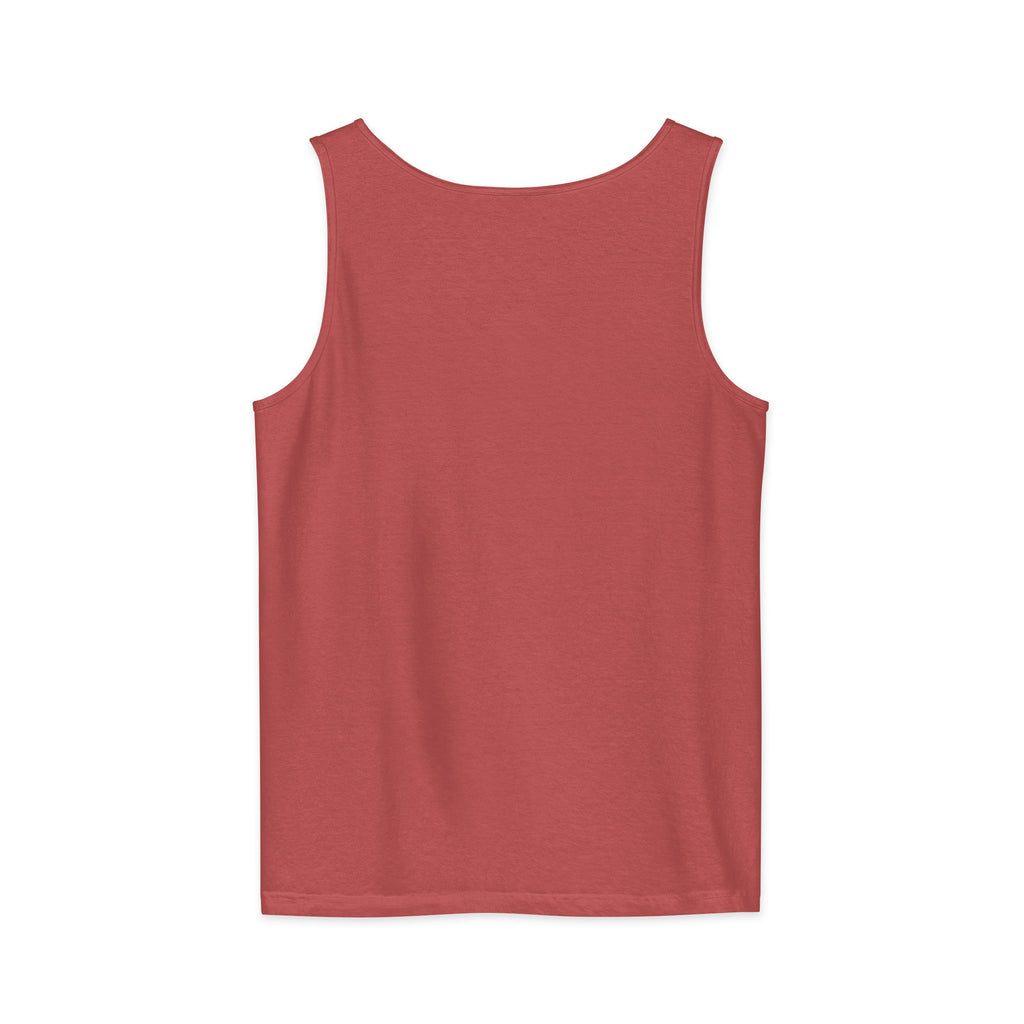 PureSarcasm sarcastic tank top - garment dyed, back view