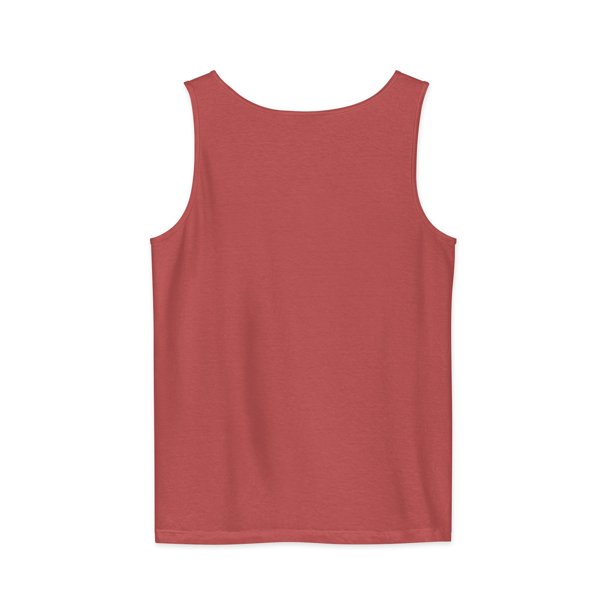 PureSarcasm sarcastic tank top - garment dyed, back view