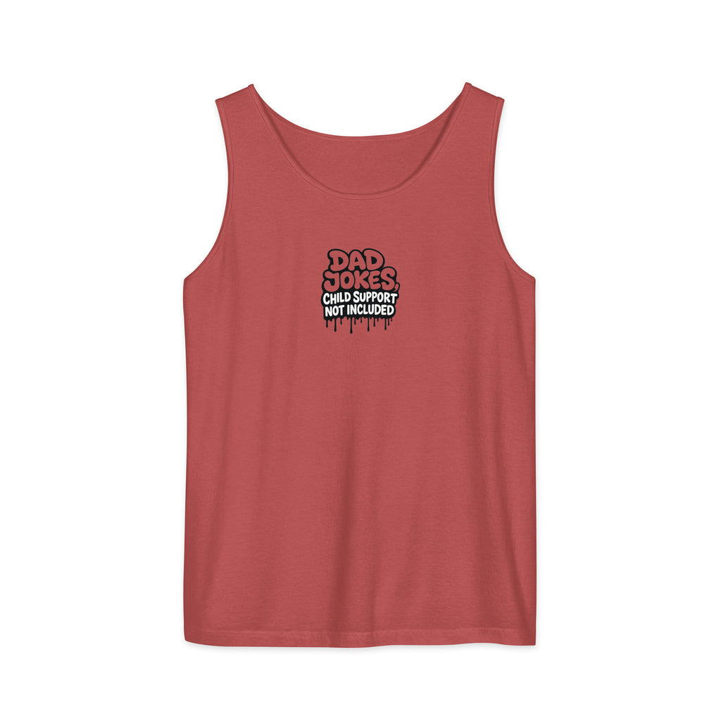 PureSarcasm sarcastic tank top - garment dyed, front view