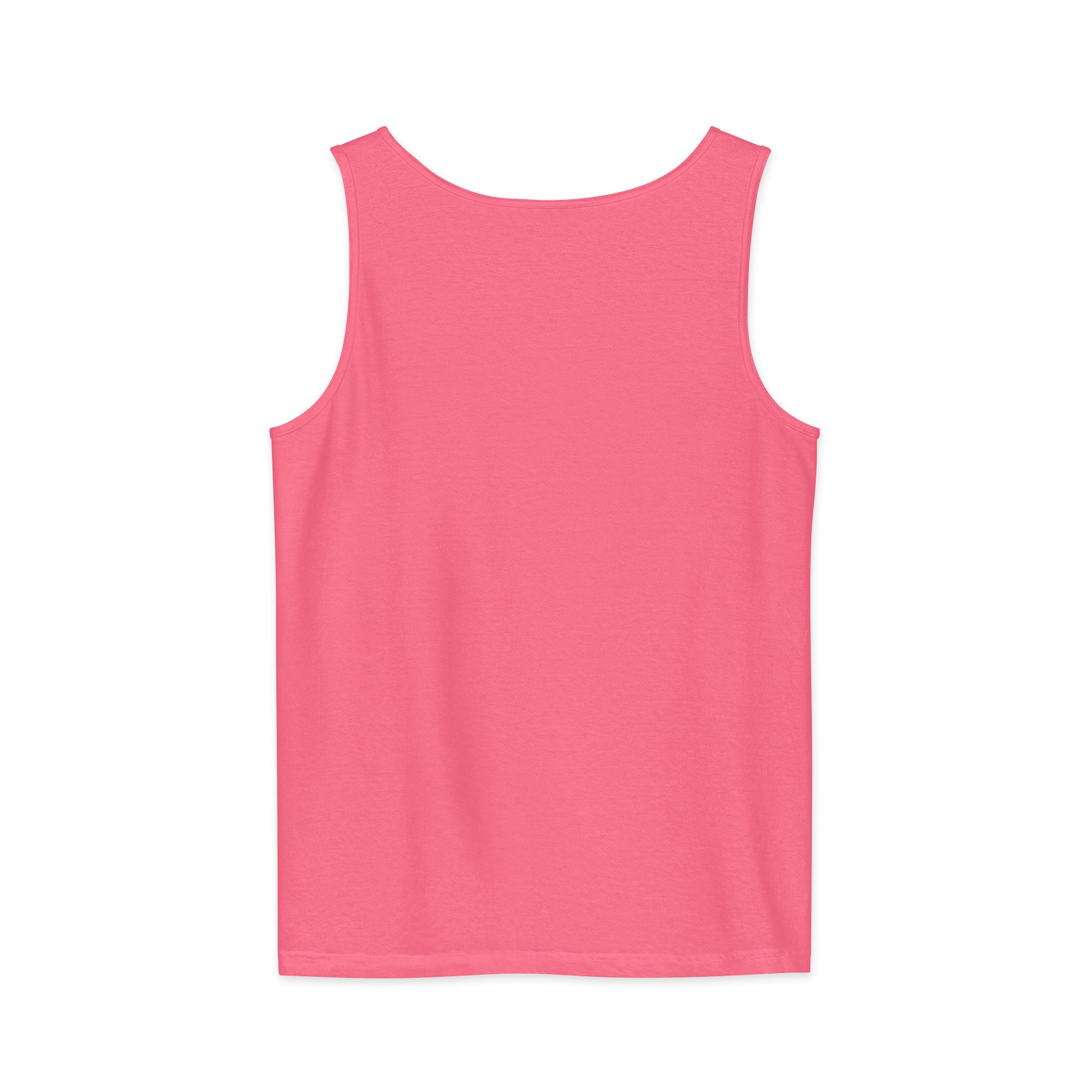 PureSarcasm sarcastic tank top - garment dyed, back view