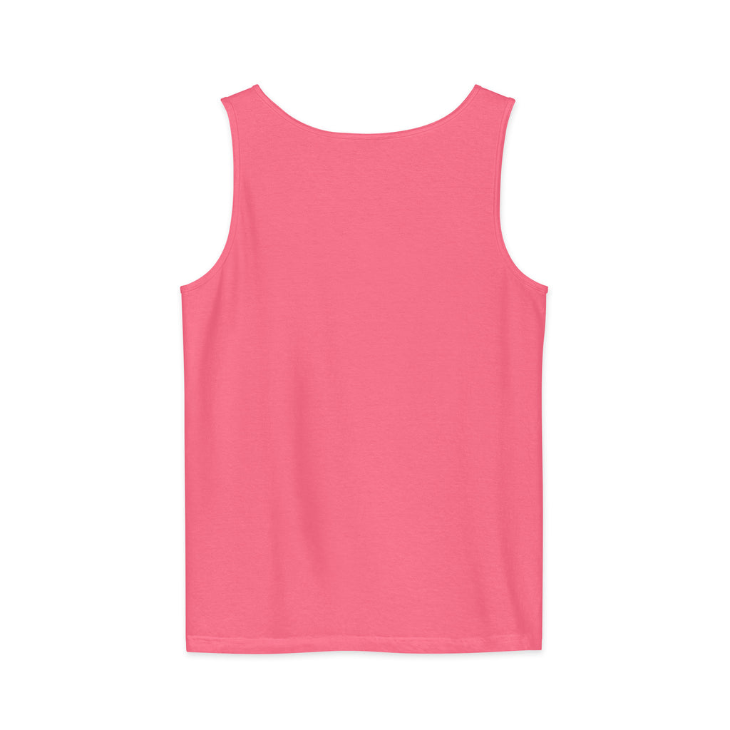 PureSarcasm sarcastic tank top - garment dyed, back view
