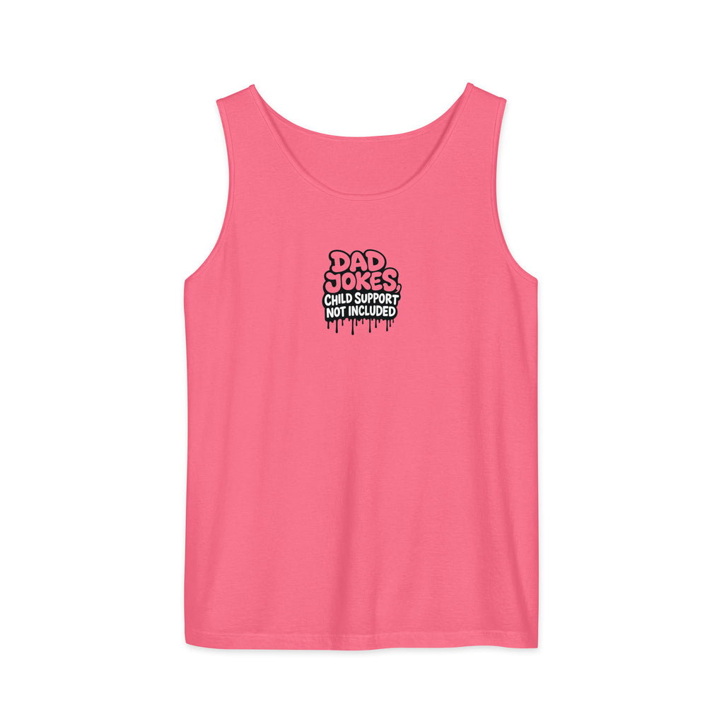 PureSarcasm sarcastic tank top - garment dyed, front view