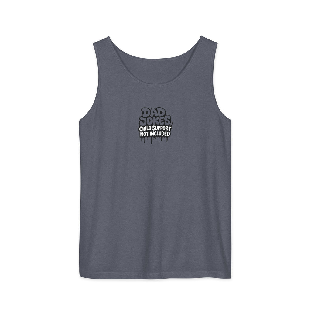 PureSarcasm sarcastic tank top - garment dyed, front view
