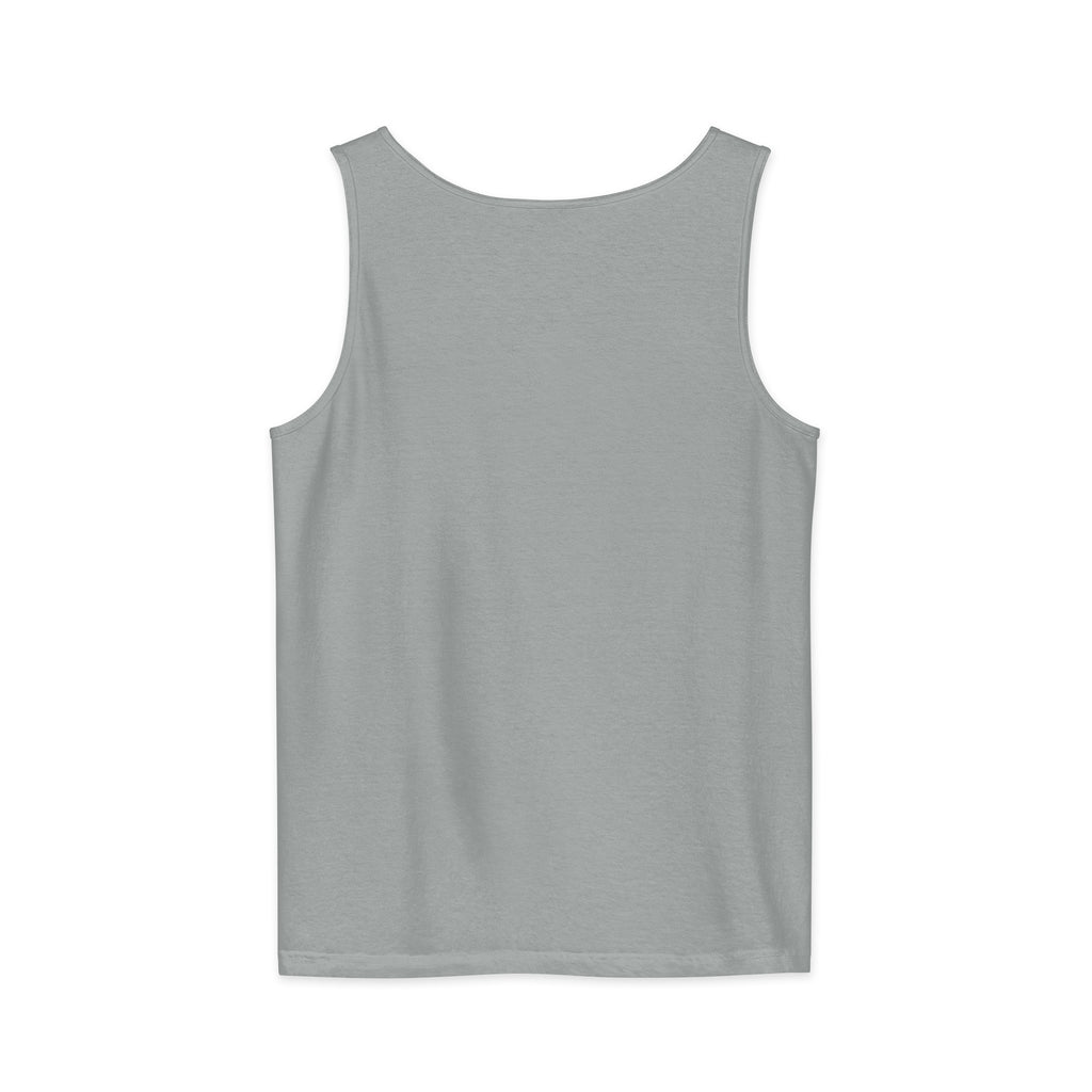 PureSarcasm sarcastic tank top - garment dyed, back view