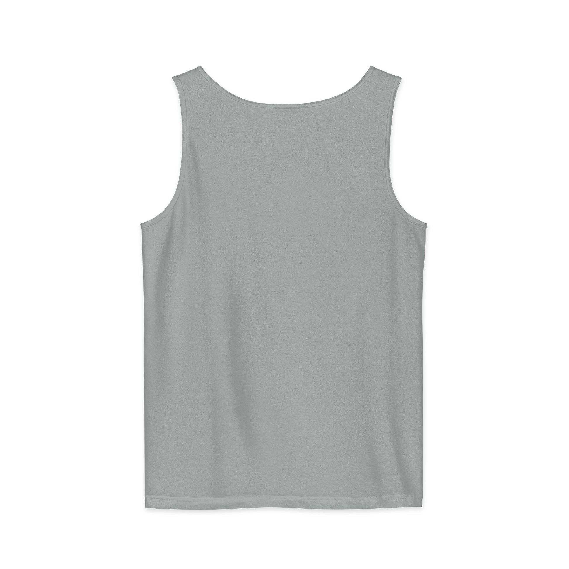 PureSarcasm sarcastic tank top - garment dyed, back view