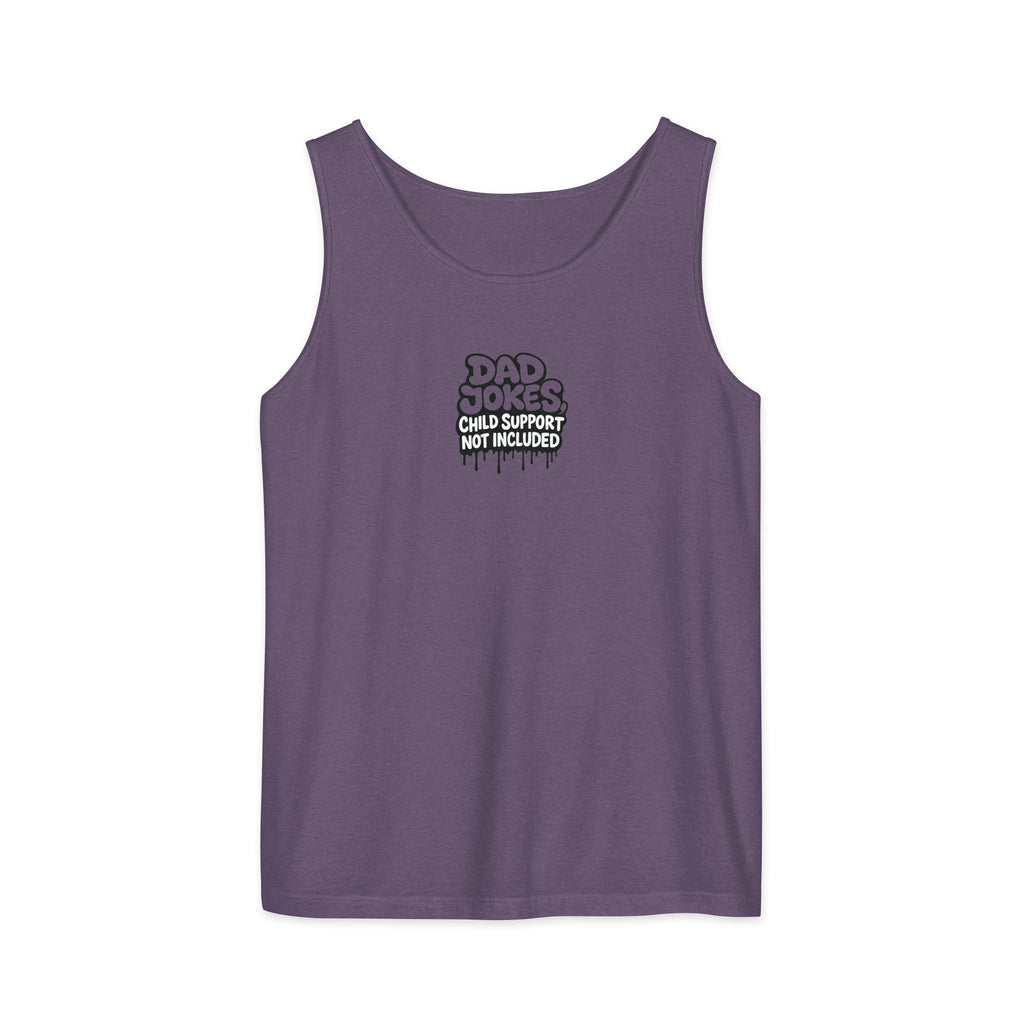 PureSarcasm sarcastic tank top - garment dyed, front view