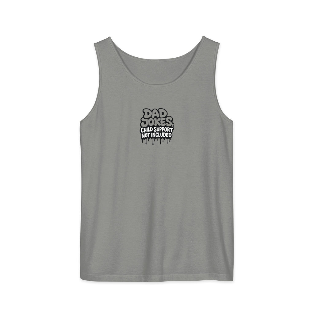 PureSarcasm sarcastic tank top - garment dyed, front view