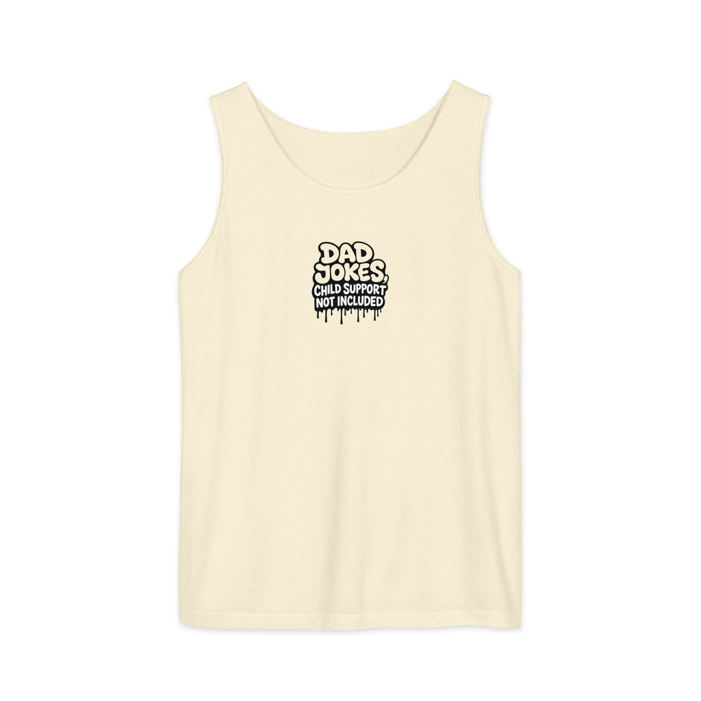 PureSarcasm sarcastic tank top - garment dyed, front view