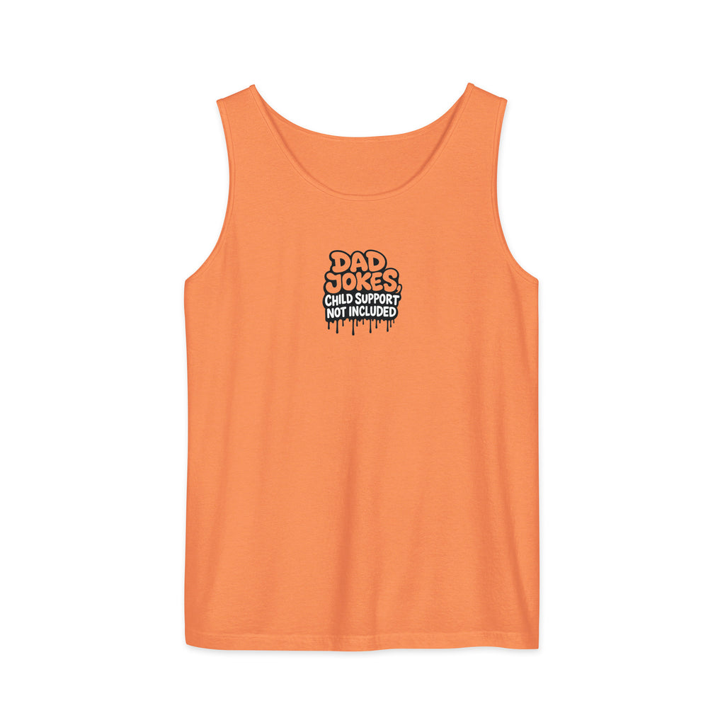 PureSarcasm sarcastic tank top - garment dyed, front view