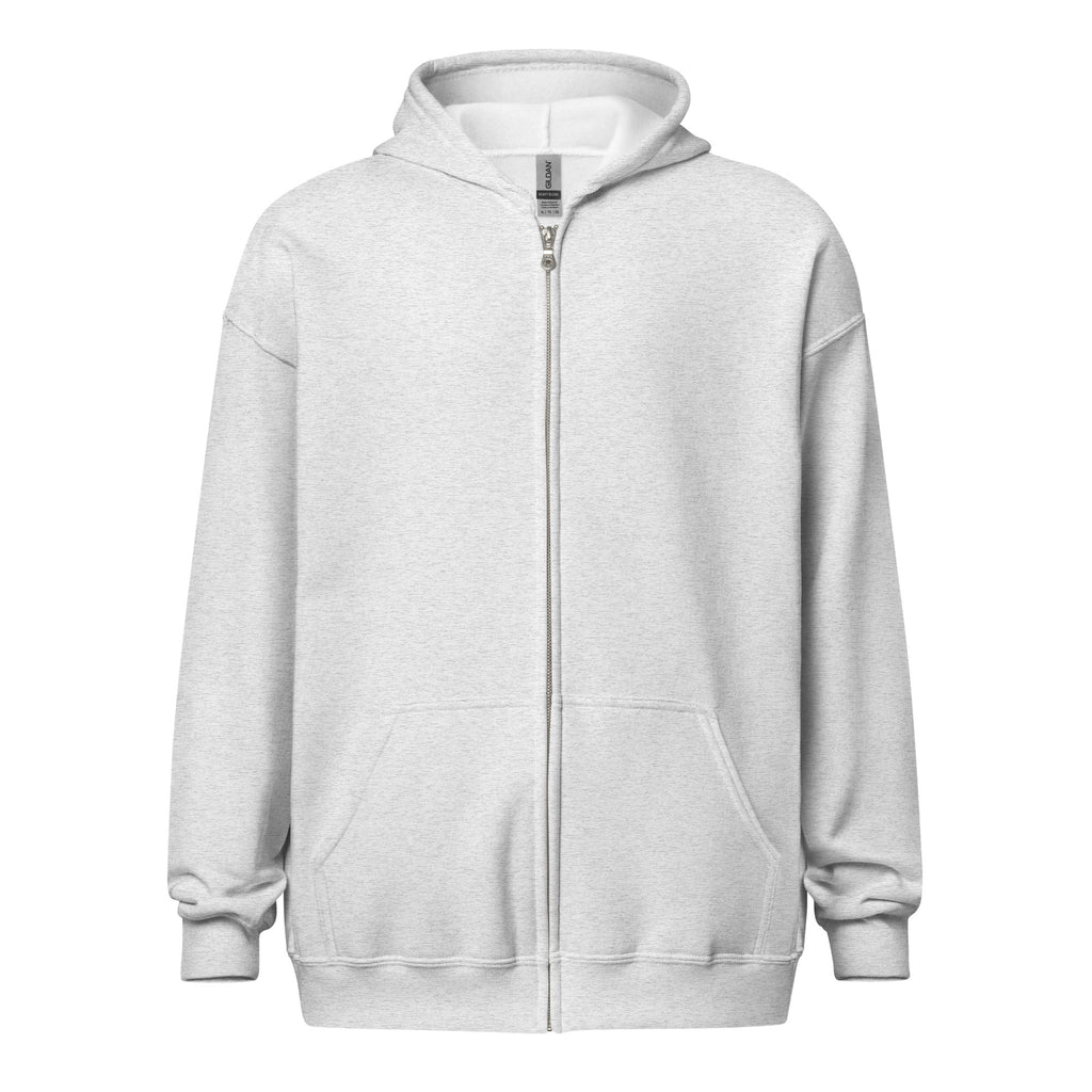PureSarcasm sarcastic hoodie - zip ash, front view