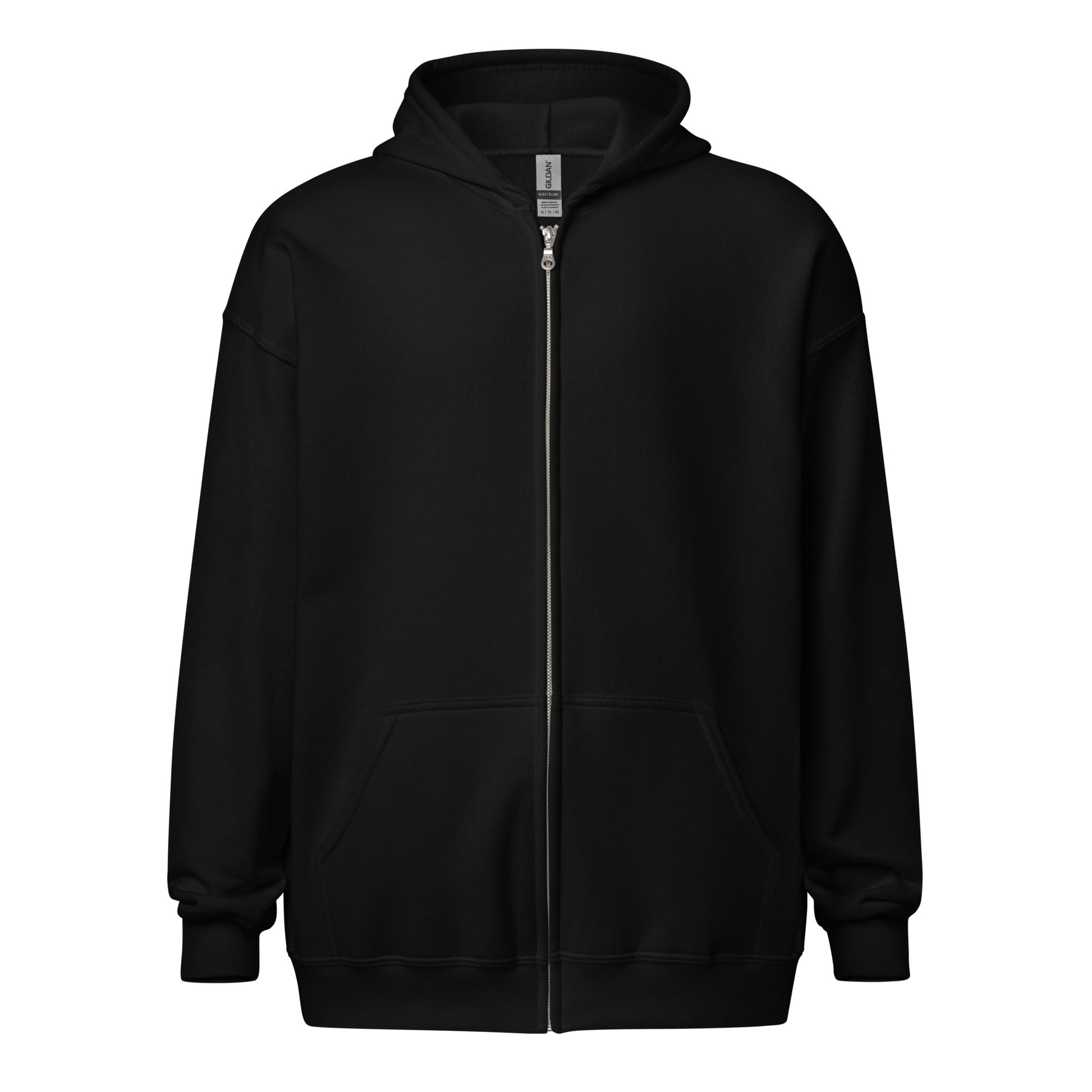 Dream Job? I Nap Here. sarcastic hoodie - zip black, front view
