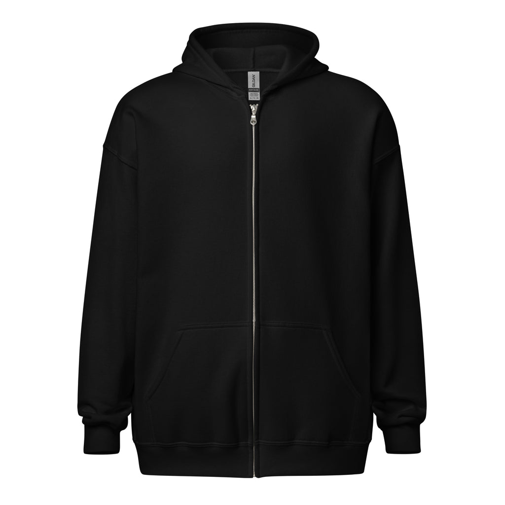 PureSarcasm sarcastic hoodie - zip black, front view