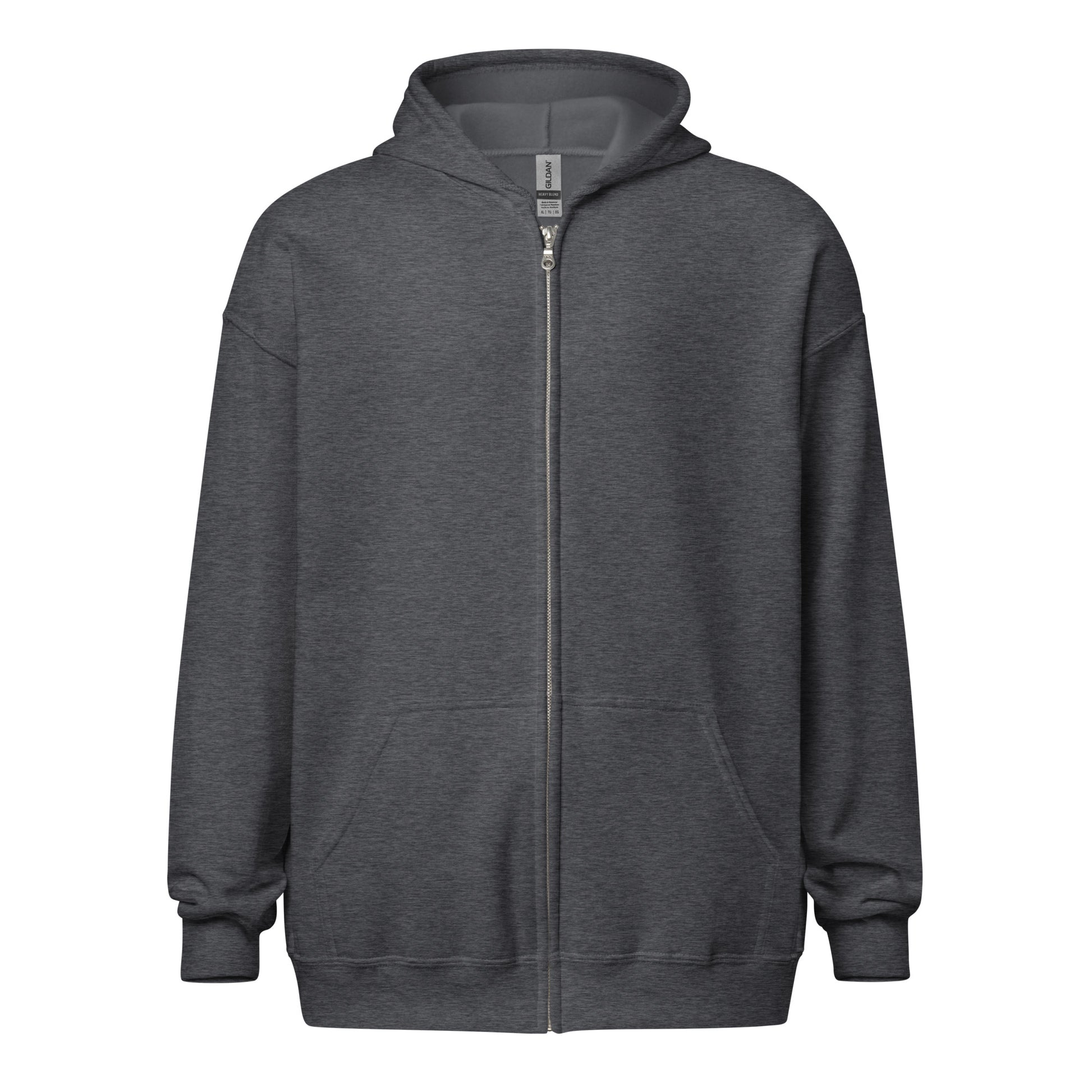 Dream Job? I Nap Here. sarcastic hoodie - dark heather, front view