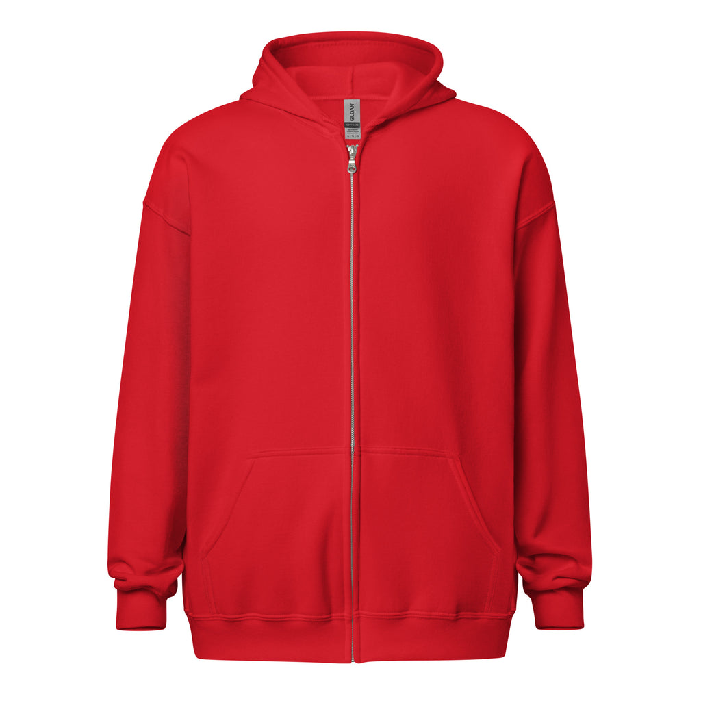 PureSarcasm sarcastic hoodie - zip red, front view