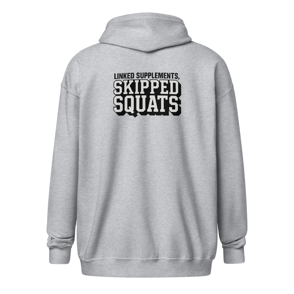 PureSarcasm sarcastic hoodie - sport grey, back view