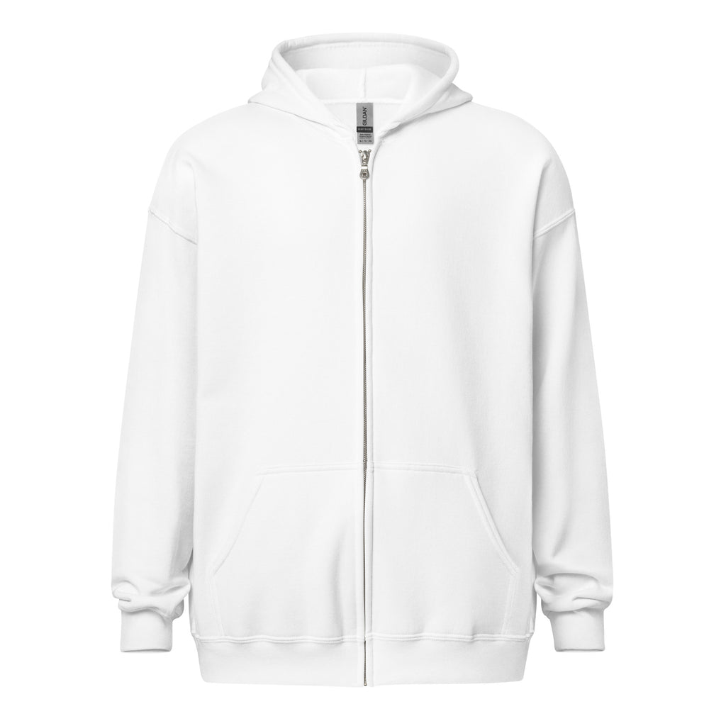 PureSarcasm sarcastic hoodie - zip white, front view