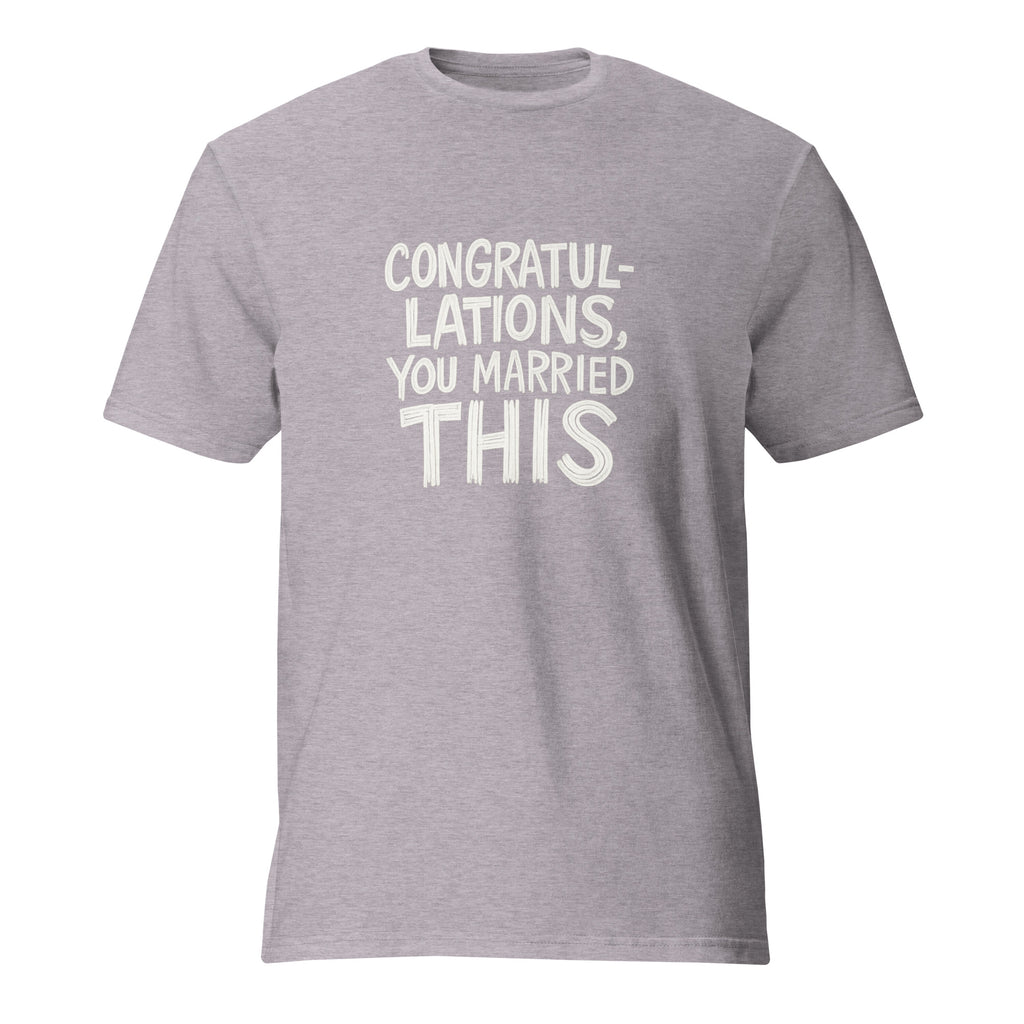 PureSarcasm sarcastic t-shirt - heather grey, front view
