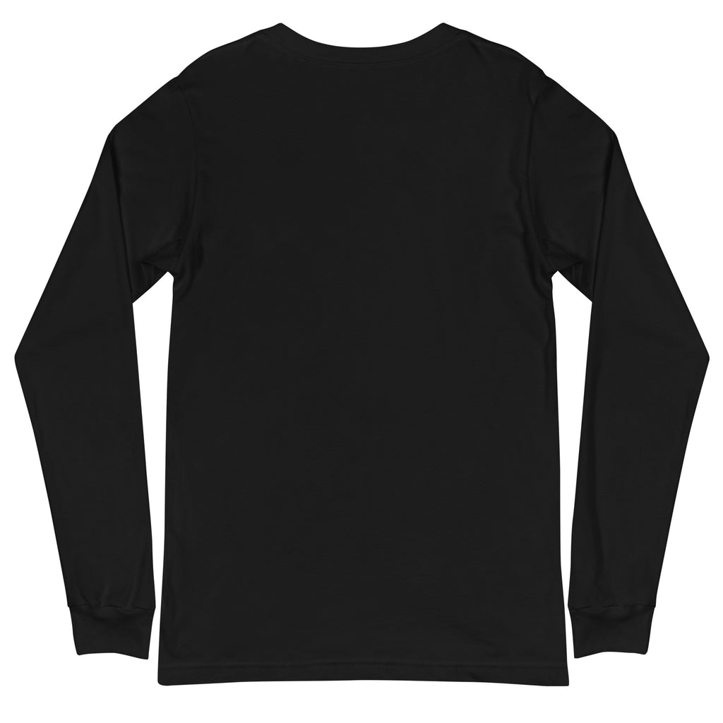 Living for That One Email sarcastic long sleeve shirt - black, back view