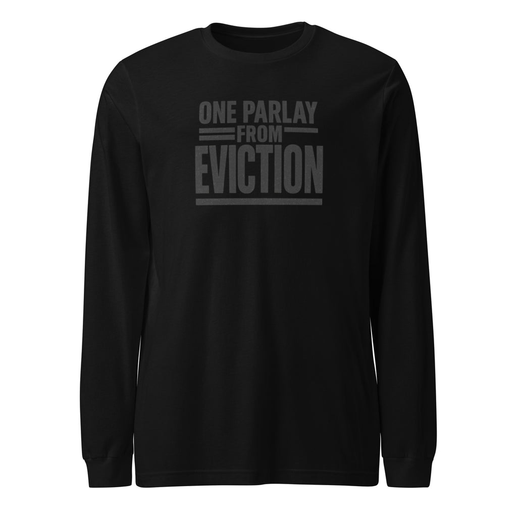 PureSarcasm sarcastic long sleeve shirt - black, front view