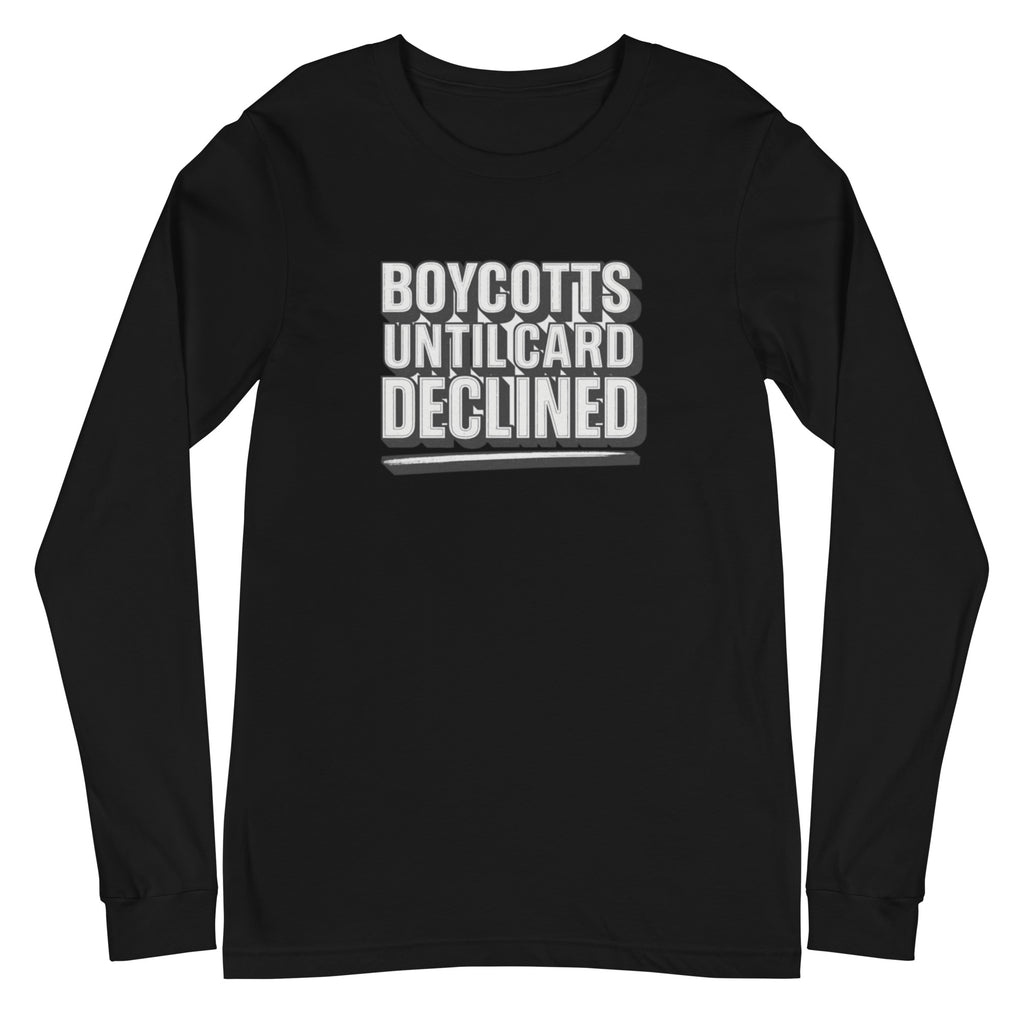 PureSarcasm sarcastic long sleeve shirt - black, front view