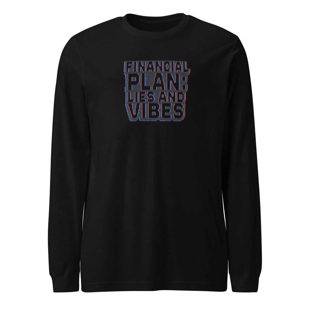 PureSarcasm sarcastic long sleeve shirt - black, front view