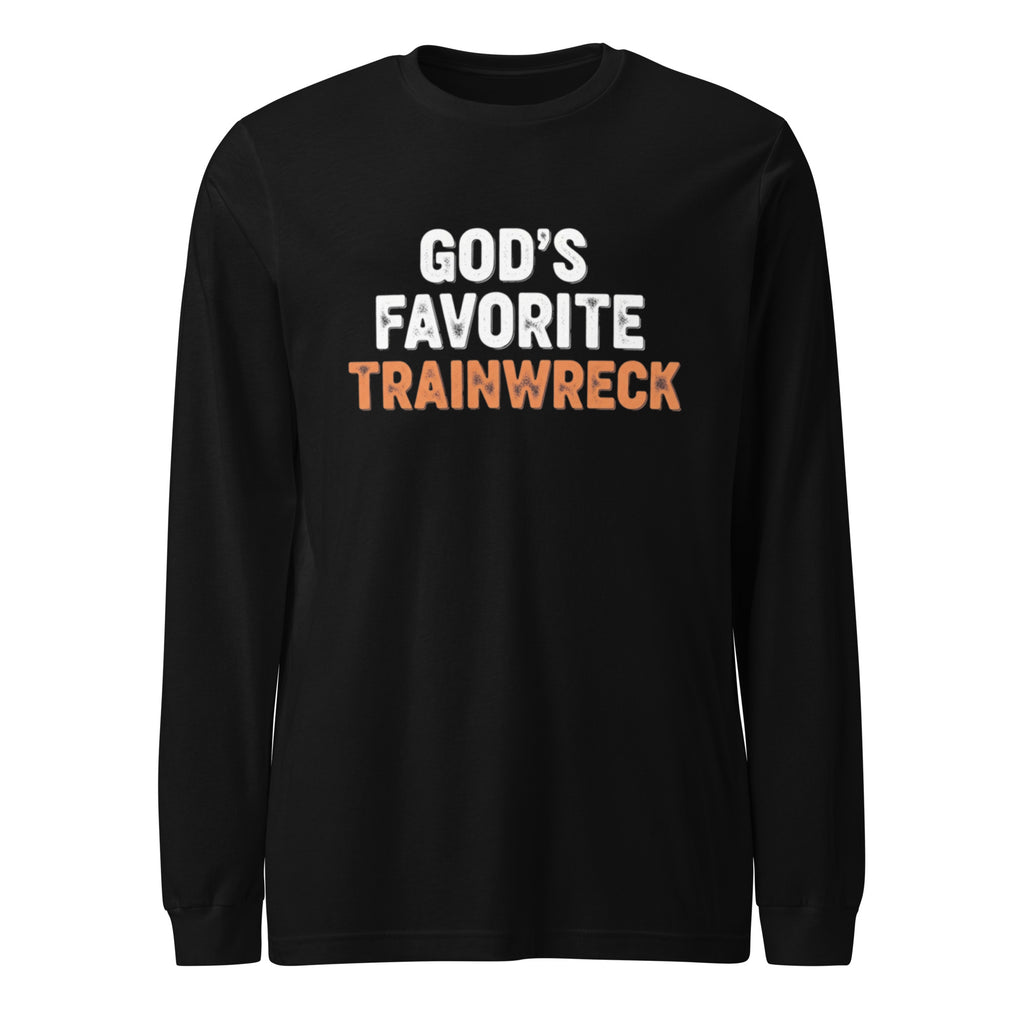 PureSarcasm sarcastic long sleeve shirt - black, front view