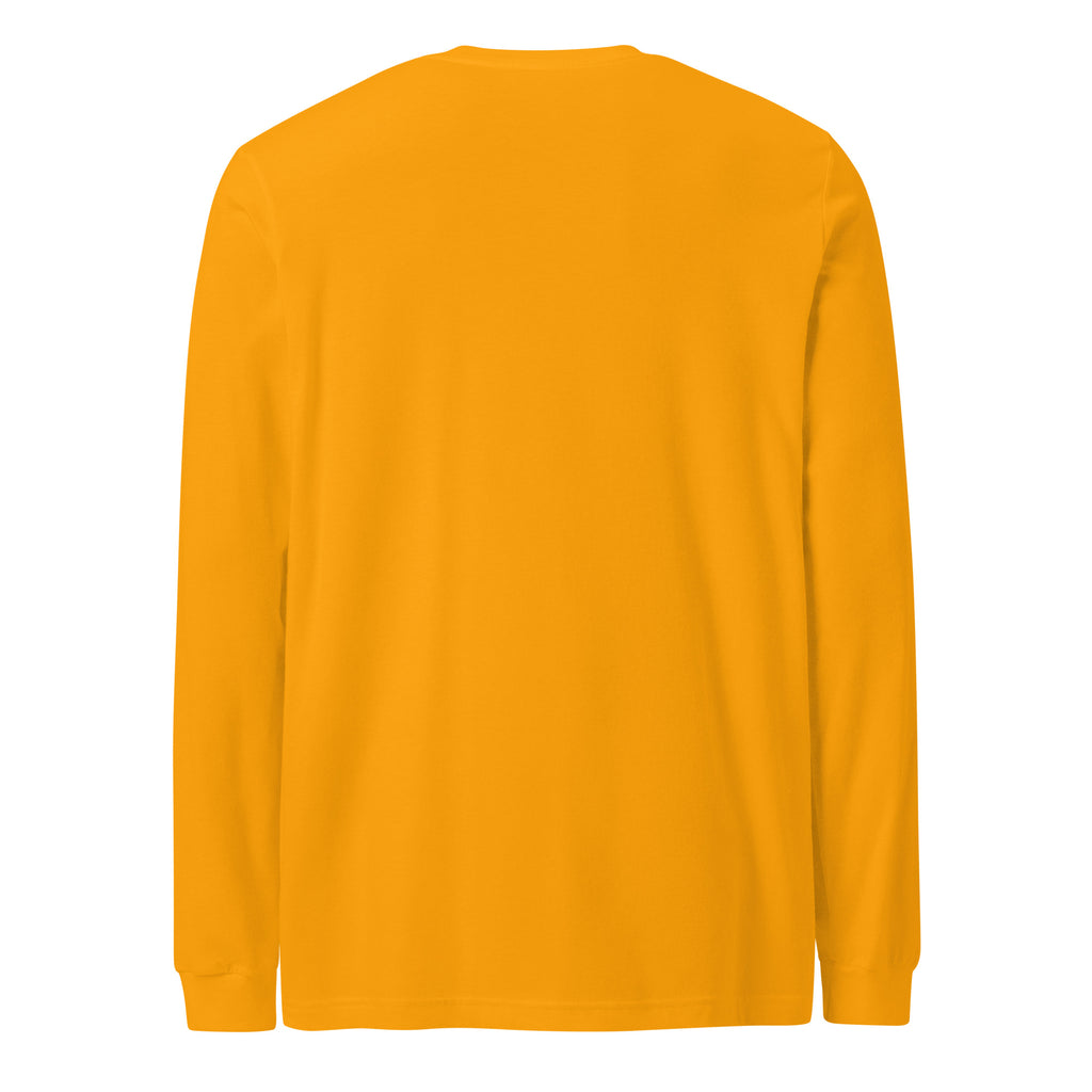PureSarcasm sarcastic long sleeve shirt - gold, back view