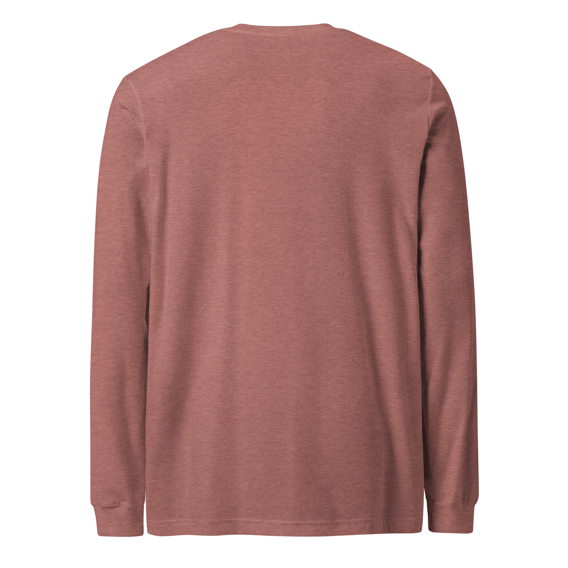 Sorry, Wrong Group Chat sarcastic long sleeve shirt - heather mauve, back view
